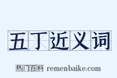 五丁近义词是什么意思的图片
